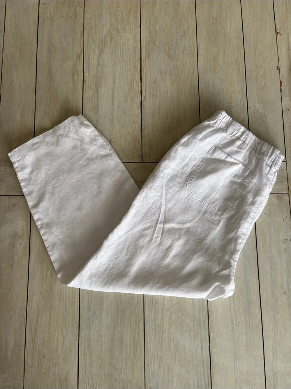 Quince 100% European Linen Pants White Large